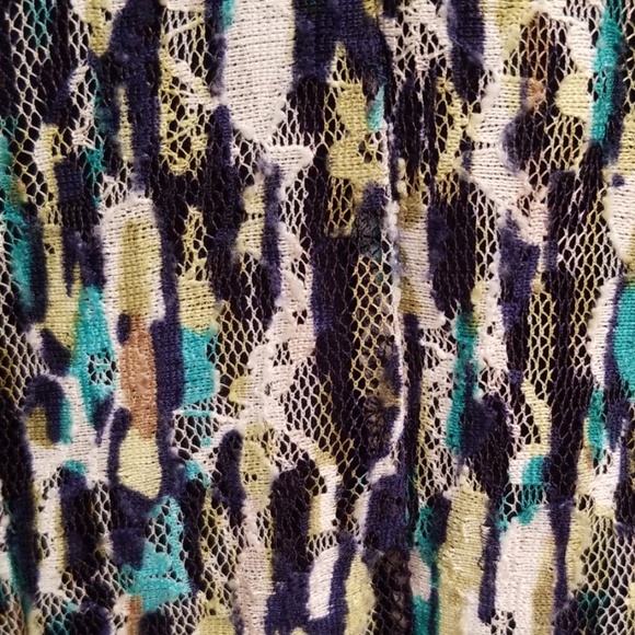 Perceptions Green, Cream, Black & Teal Dress in S - Picture 5 of 8